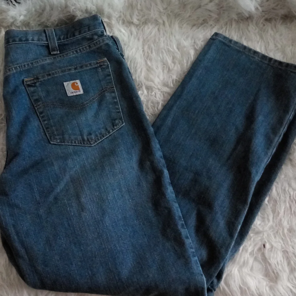 Carhartt Straight Leg Relaxed Fit Jeans Size 36 X 32 - Picture 3 of 8